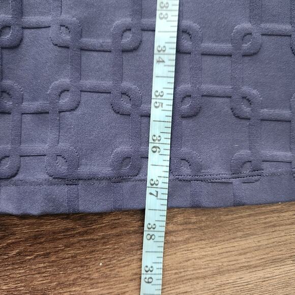 J. McLaughlin Catalina Cloth‎ Shift Knee Length Dress Navy M Office Casual Beach - Picture 7 of 7